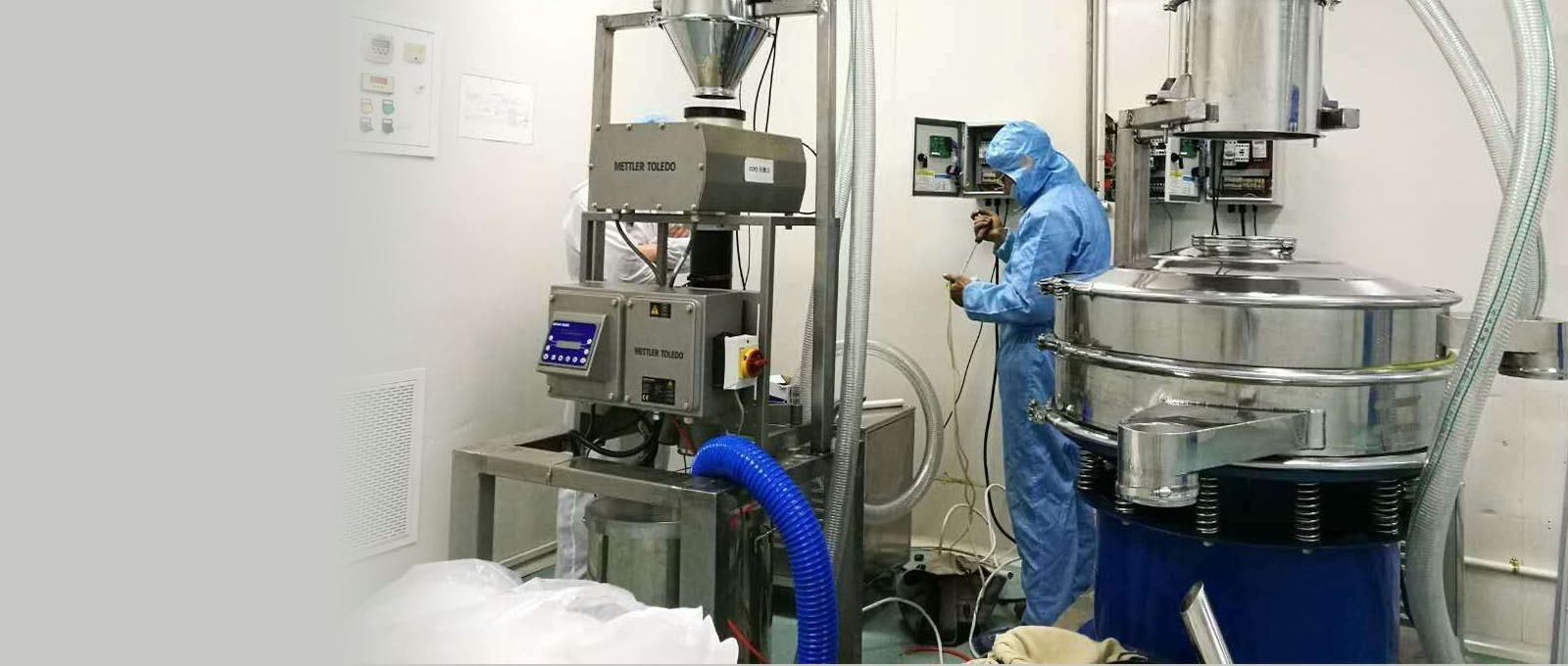 原料藥篩分輸送生產線